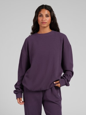 Waffle Lounge Long Sleeve: Blackberry