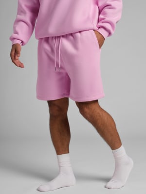 Basic Fleece Short: Peony