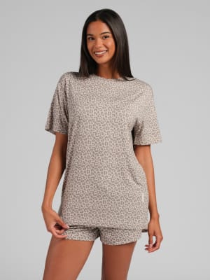Cloud Lounge Tee: Desert Leopard