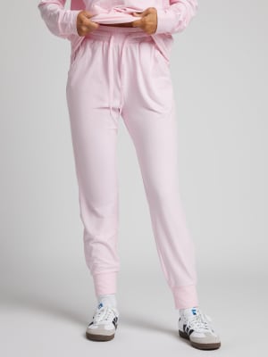 AllDayJersey™ Jogger: Nikki is 5'8" and wears a size S