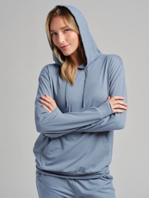 AllDayJersey™ Hoodie: Tyler is 5'9" and wears a size S