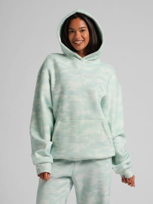 Pastel Hoodie: Mint Camo