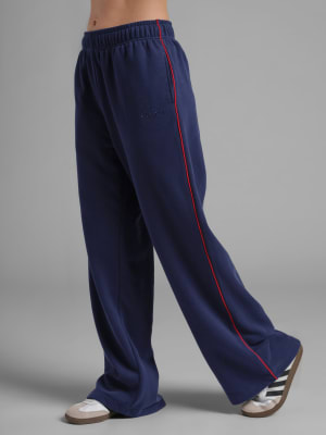 Laid Back Halo Lightweight Wide Leg Pant: Liberty Blue