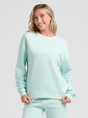 Halo Lightweight Crop Crew: Aqua Mist