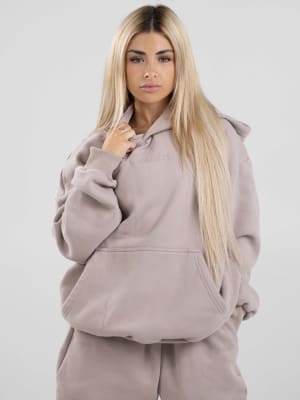 Signature Hoodie: Gabriella is 5′0″ and wears a size M
