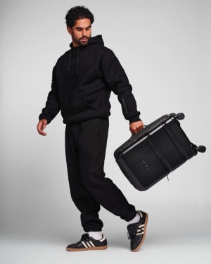 Luggage with a durable polycarbonate shell